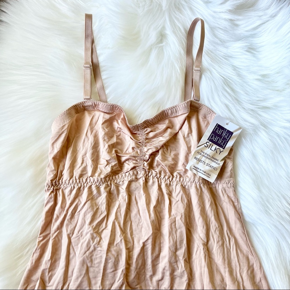 HANKY PANKY Silky Skin Convertible Slip Dress NUDE Size XS - Picture 2 of 3